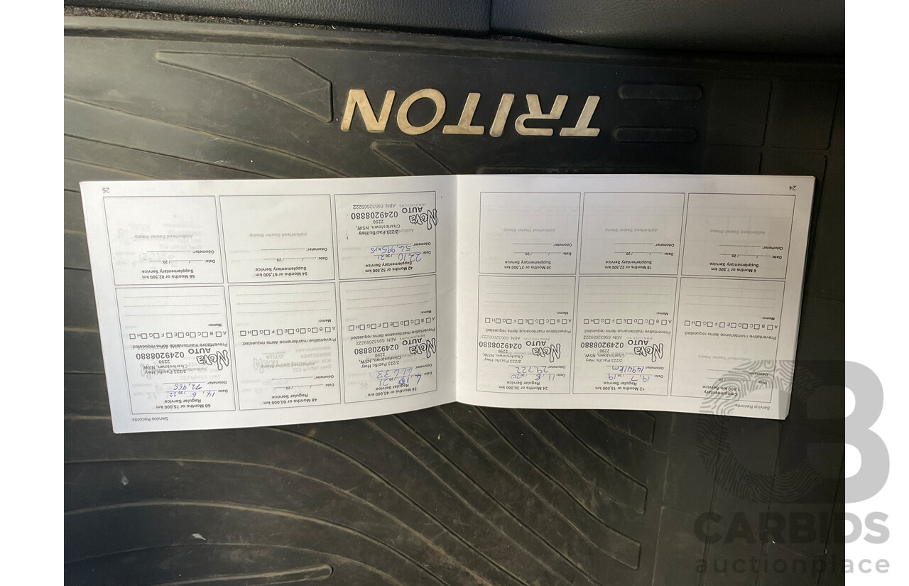 01/2018 Mitsubishi Triton GLS (4x4) MQ MY18 Dual Cab Utility Pyrenees Black Turbo Diesel 2.4L