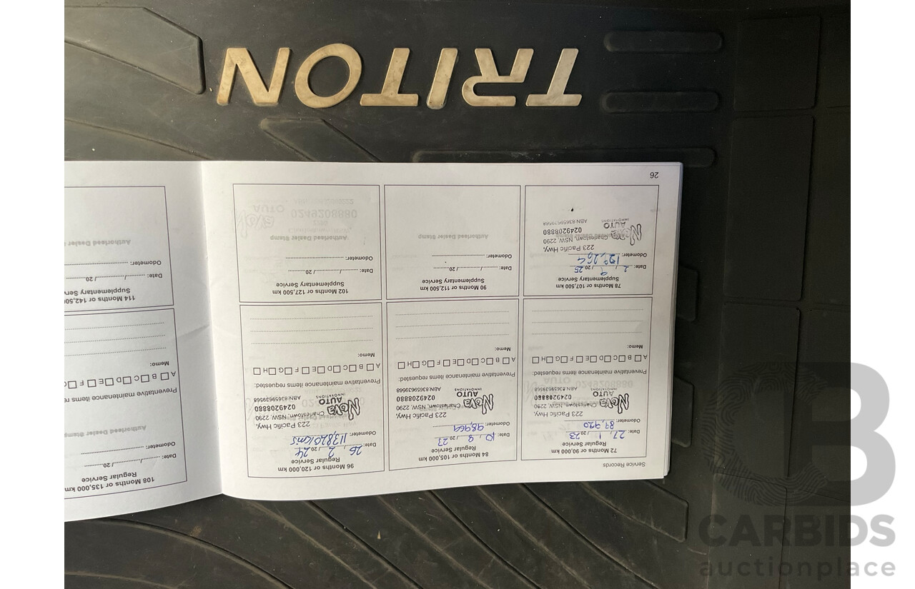 01/2018 Mitsubishi Triton GLS (4x4) MQ MY18 Dual Cab Utility Pyrenees Black Turbo Diesel 2.4L