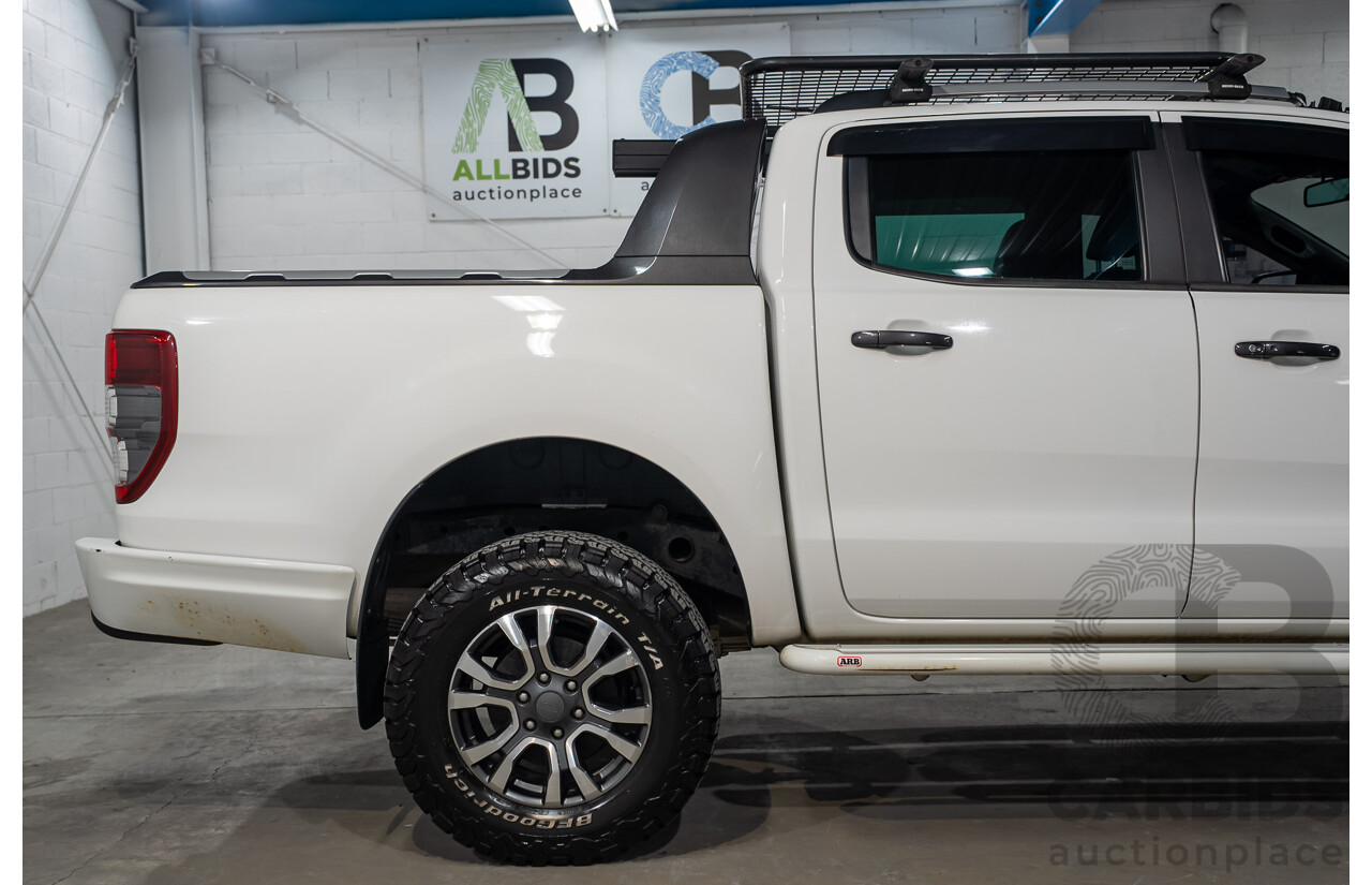 03/2019 Ford Ranger Wildtrak (4x4) PX MKIII MY19 Double Cab P/Up White Turbo Diesel 3.2L