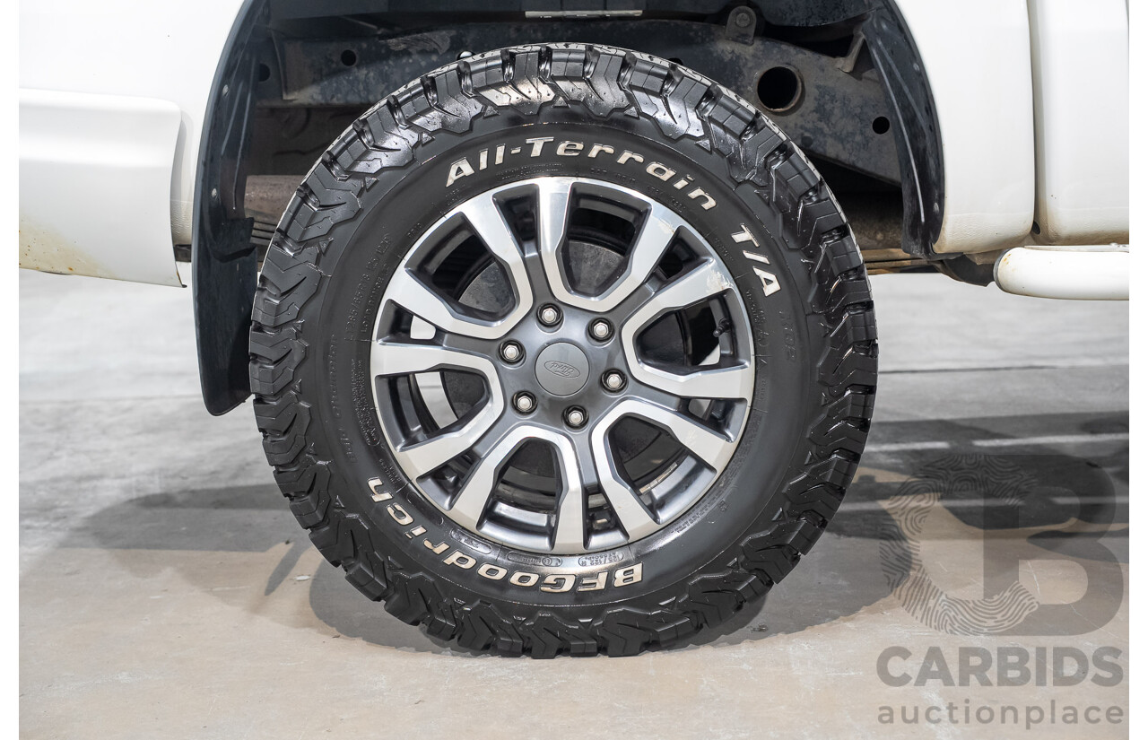 03/2019 Ford Ranger Wildtrak (4x4) PX MKIII MY19 Double Cab P/Up White Turbo Diesel 3.2L