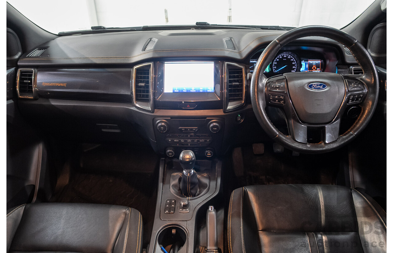 03/2019 Ford Ranger Wildtrak (4x4) PX MKIII MY19 Double Cab P/Up White Turbo Diesel 3.2L
