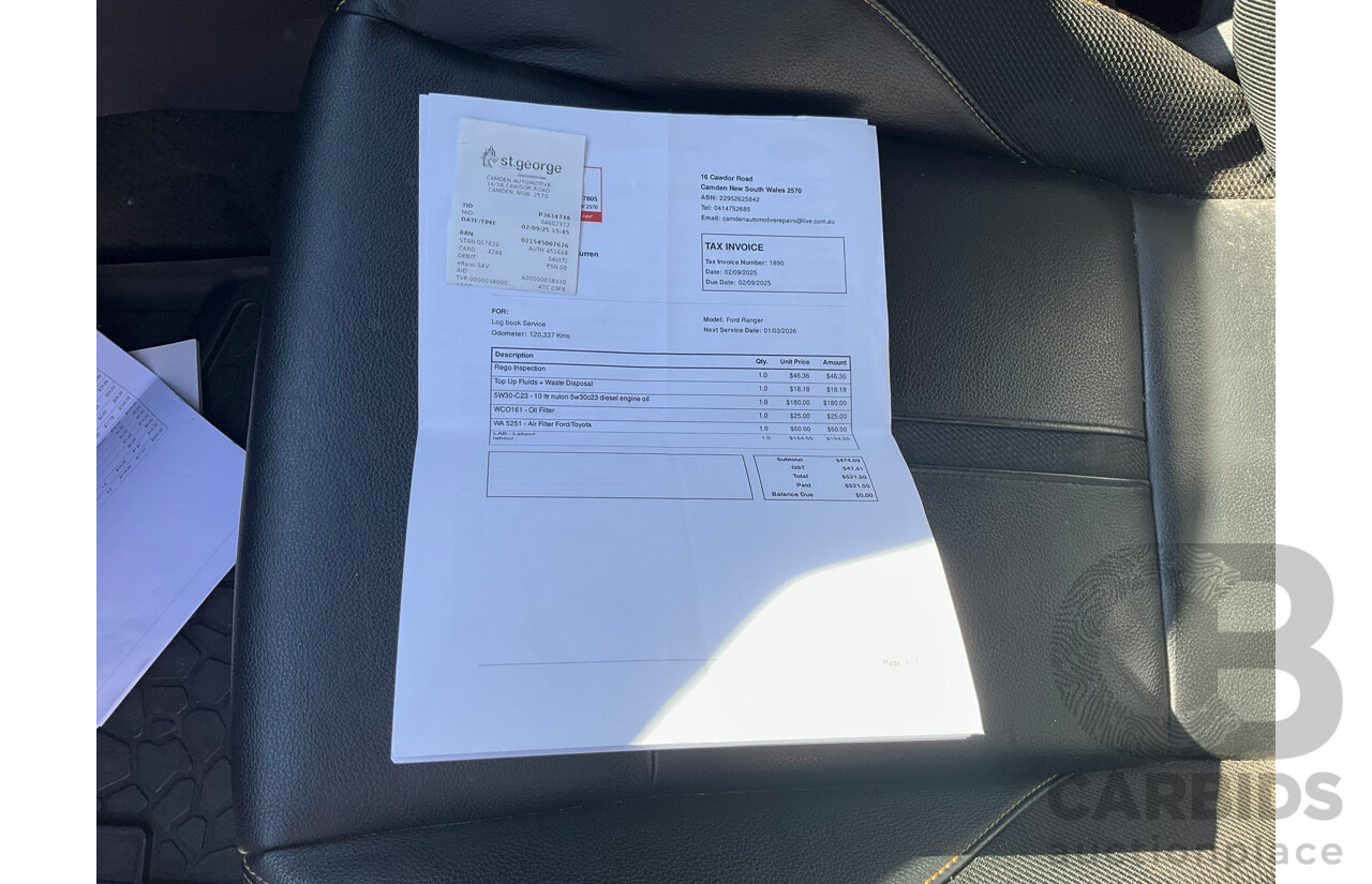 03/2019 Ford Ranger Wildtrak (4x4) PX MKIII MY19 Double Cab P/Up White Turbo Diesel 3.2L