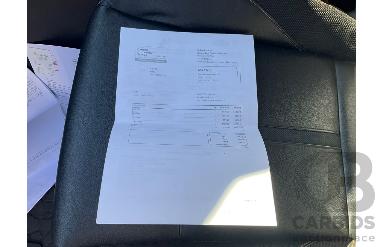 03/2019 Ford Ranger Wildtrak (4x4) PX MKIII MY19 Double Cab P/Up White Turbo Diesel 3.2L