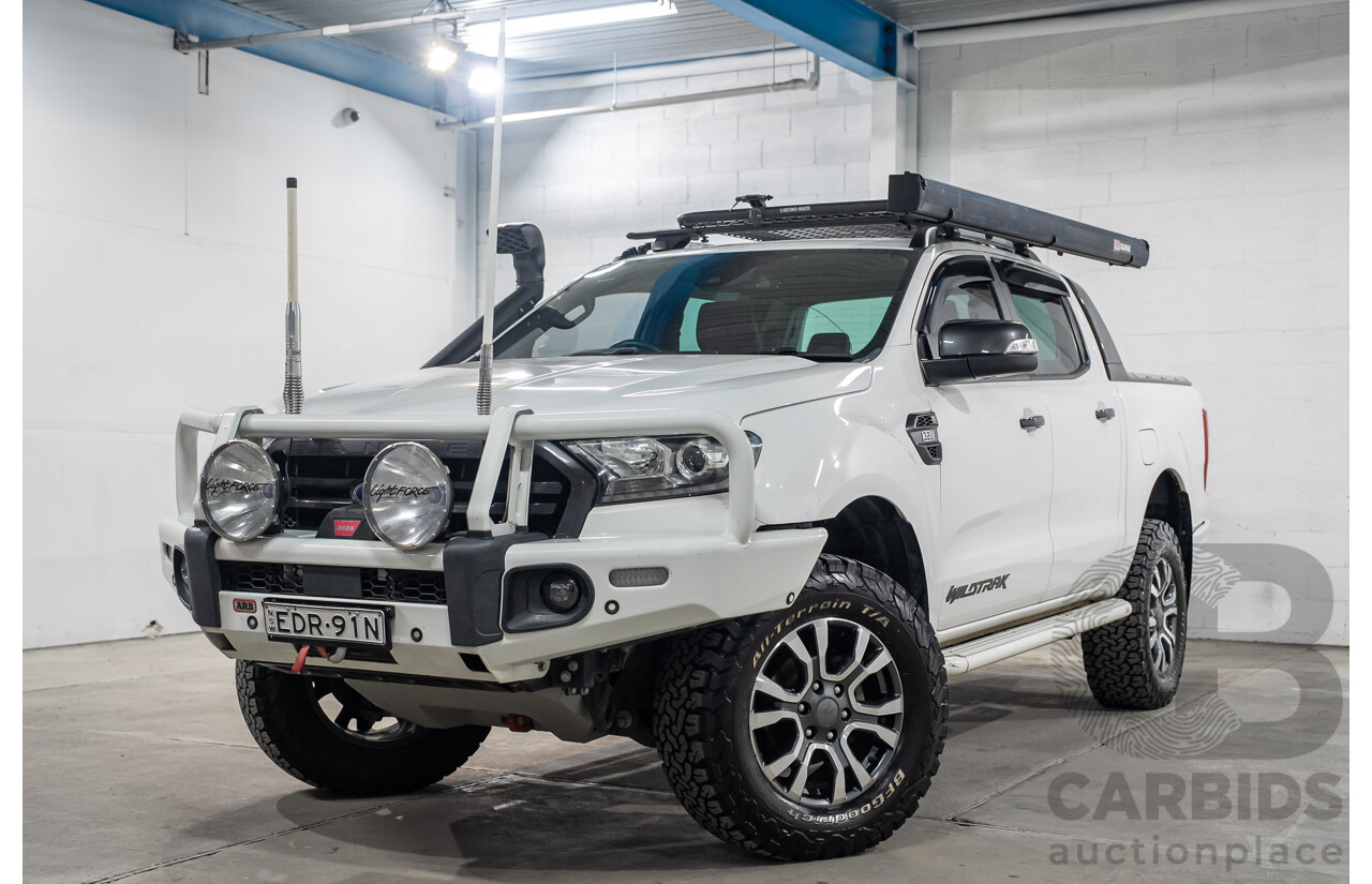 03/2019 Ford Ranger Wildtrak (4x4) PX MKIII MY19 Double Cab P/Up White Turbo Diesel 3.2L