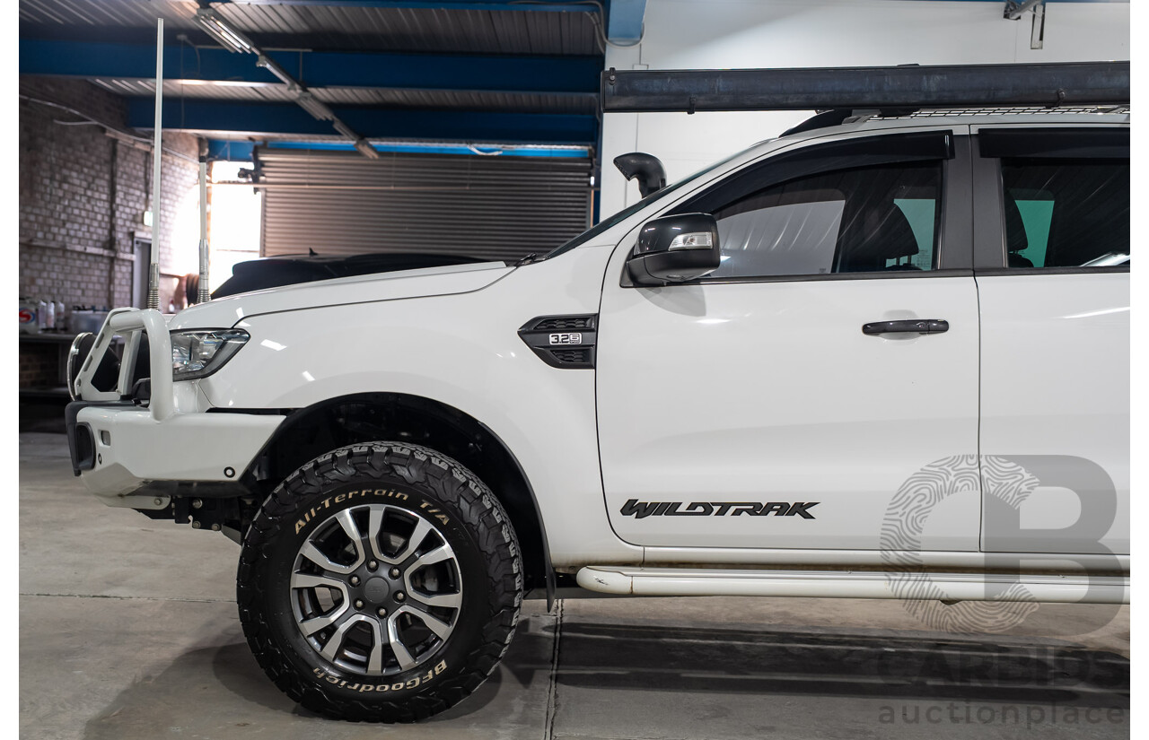 03/2019 Ford Ranger Wildtrak (4x4) PX MKIII MY19 Double Cab P/Up White Turbo Diesel 3.2L