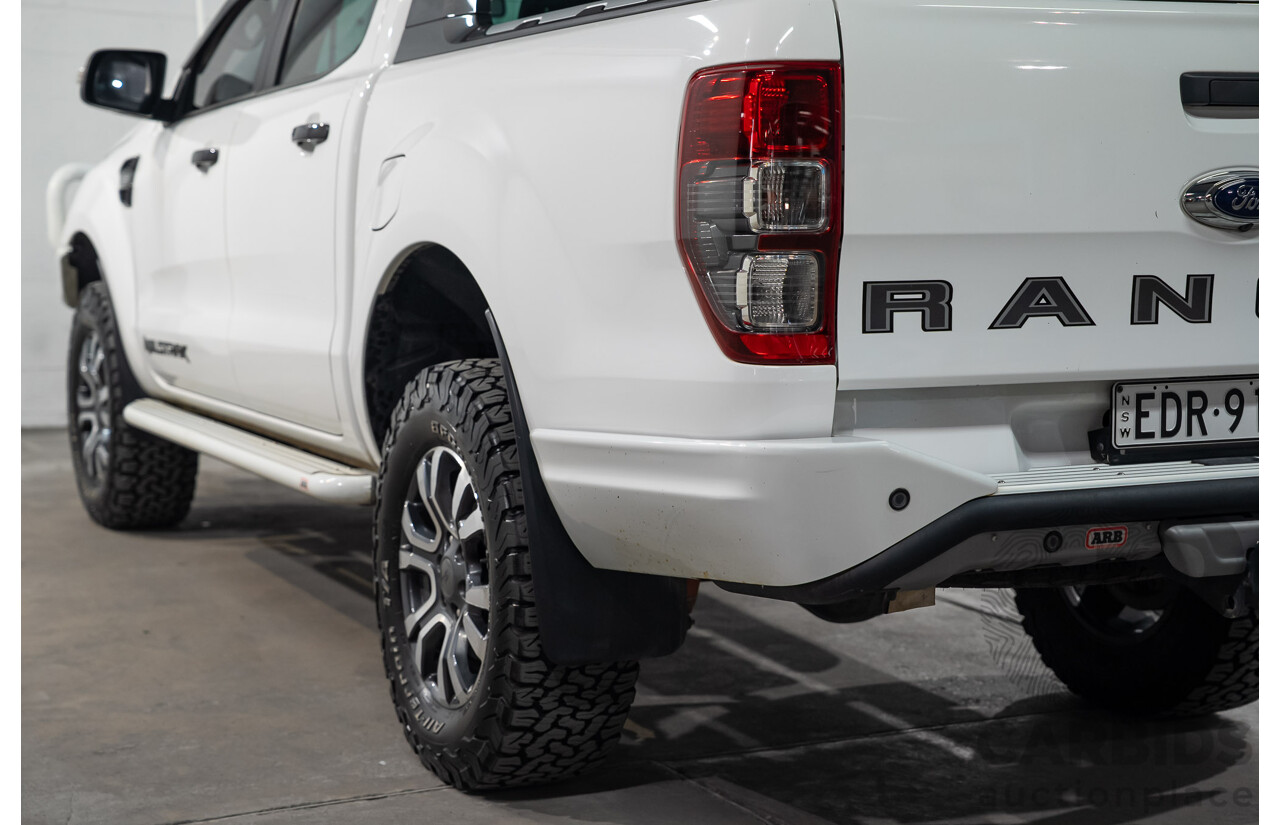 03/2019 Ford Ranger Wildtrak (4x4) PX MKIII MY19 Double Cab P/Up White Turbo Diesel 3.2L