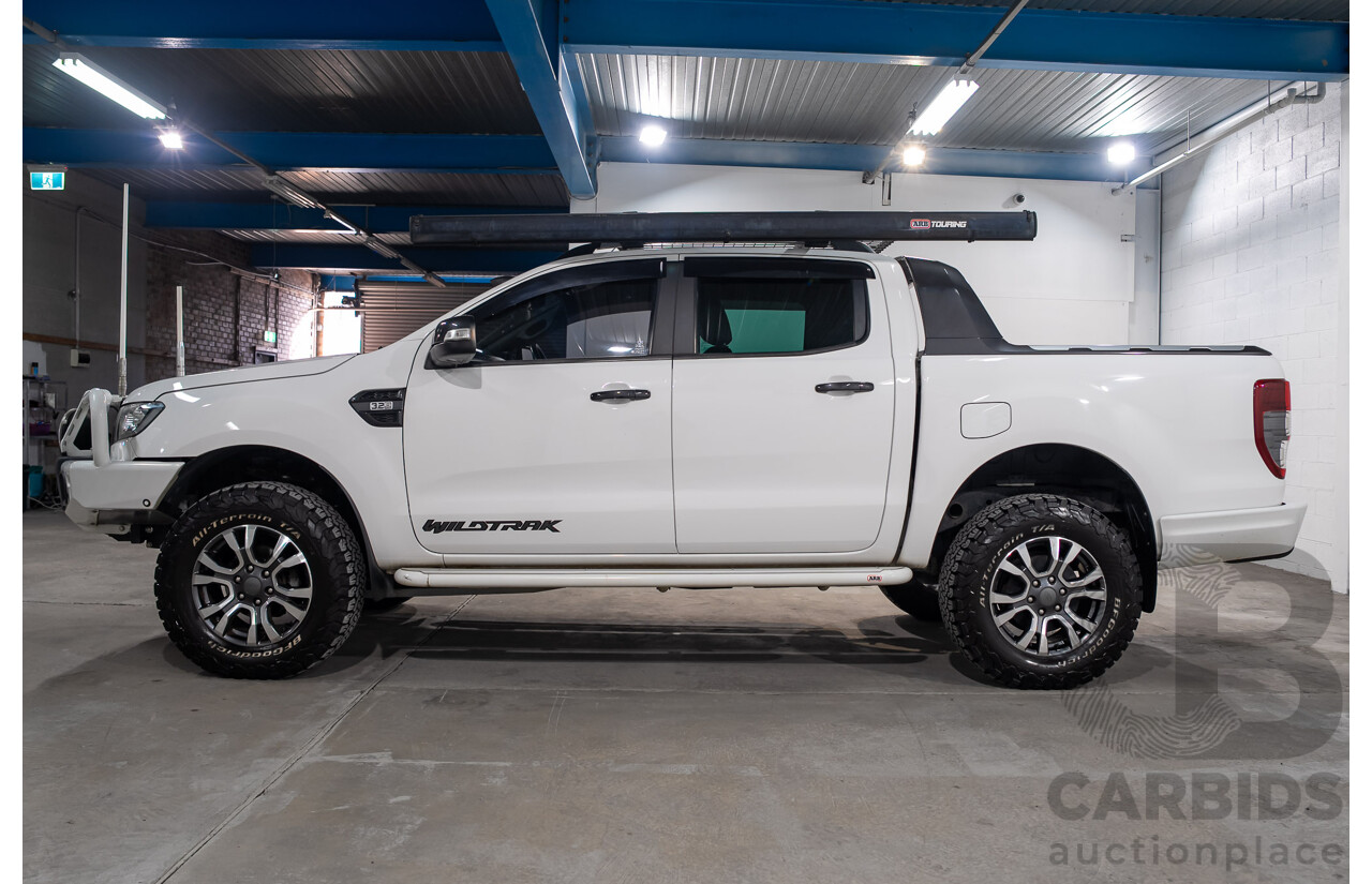 03/2019 Ford Ranger Wildtrak (4x4) PX MKIII MY19 Double Cab P/Up White Turbo Diesel 3.2L