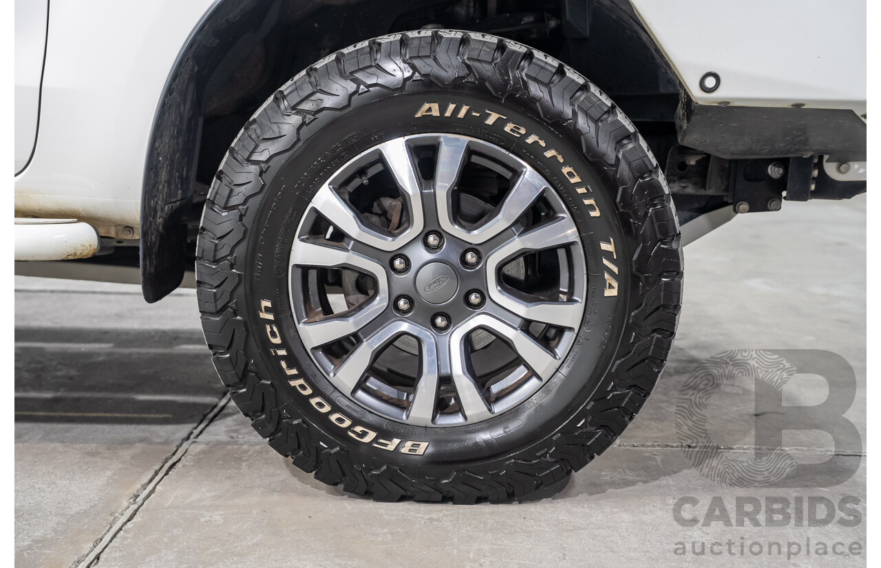 03/2019 Ford Ranger Wildtrak (4x4) PX MKIII MY19 Double Cab P/Up White Turbo Diesel 3.2L