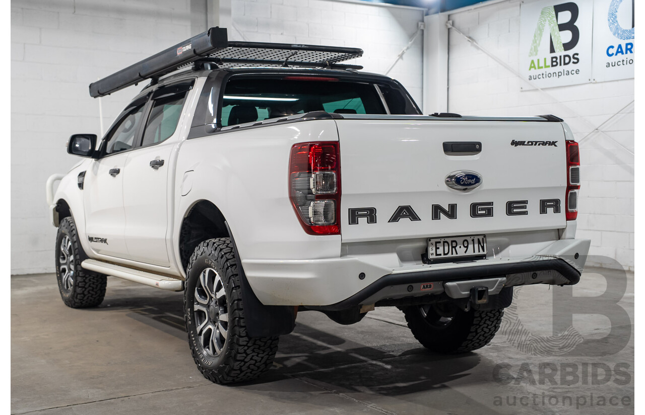 03/2019 Ford Ranger Wildtrak (4x4) PX MKIII MY19 Double Cab P/Up White Turbo Diesel 3.2L