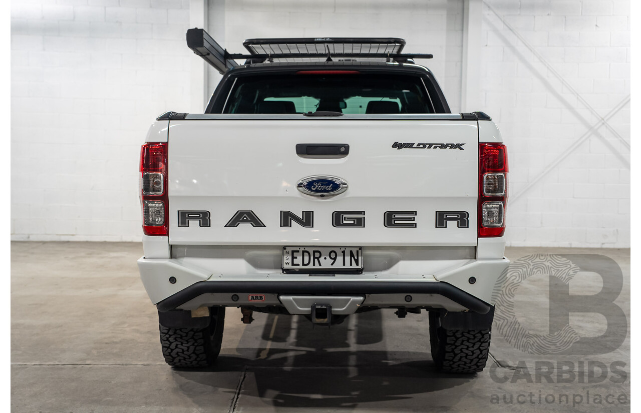 03/2019 Ford Ranger Wildtrak (4x4) PX MKIII MY19 Double Cab P/Up White Turbo Diesel 3.2L