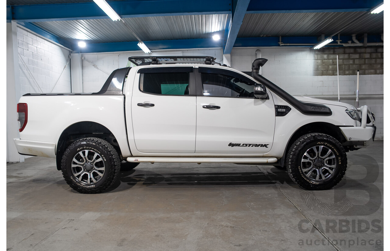 03/2019 Ford Ranger Wildtrak (4x4) PX MKIII MY19 Double Cab P/Up White Turbo Diesel 3.2L