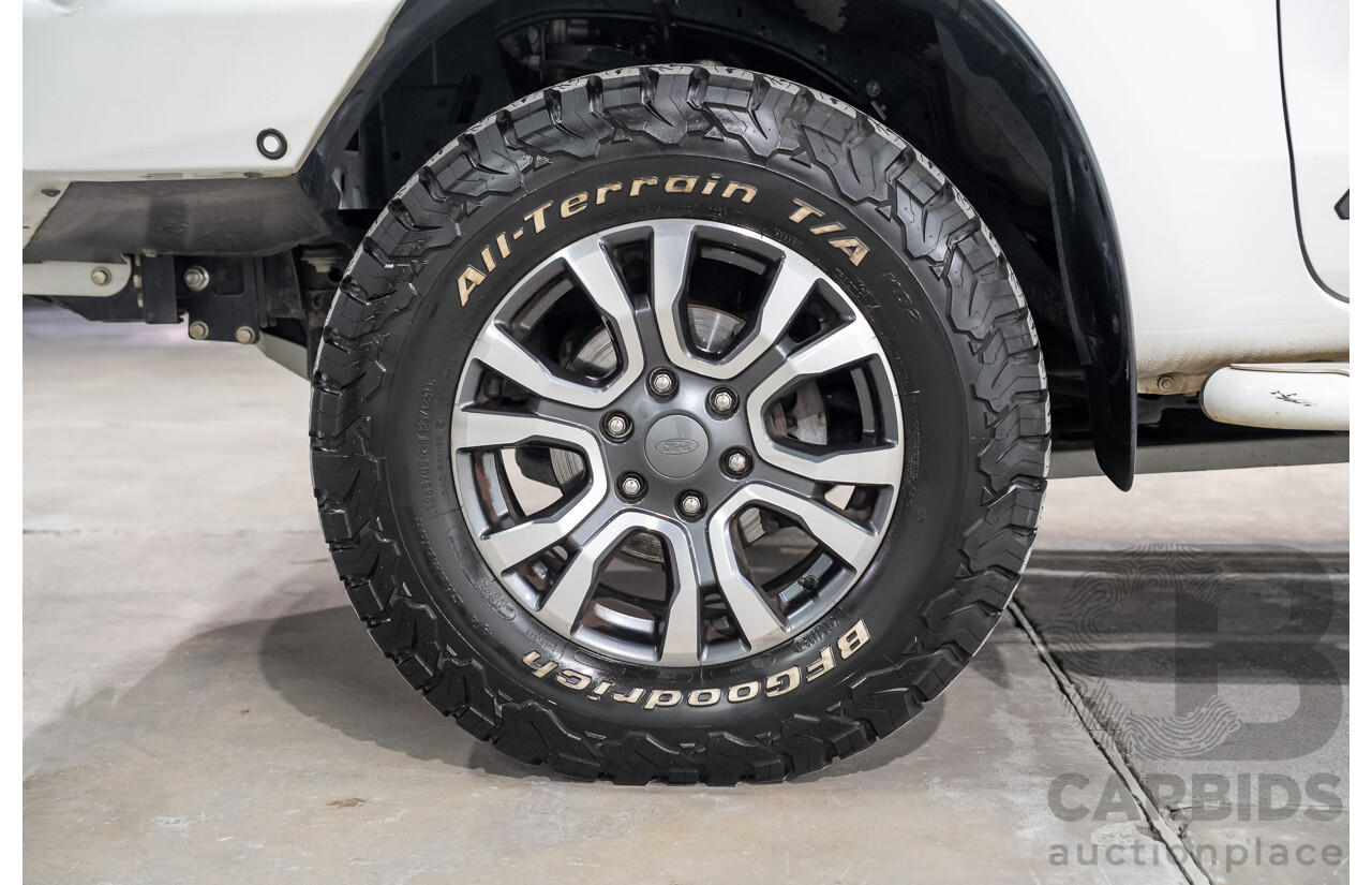 03/2019 Ford Ranger Wildtrak (4x4) PX MKIII MY19 Double Cab P/Up White Turbo Diesel 3.2L