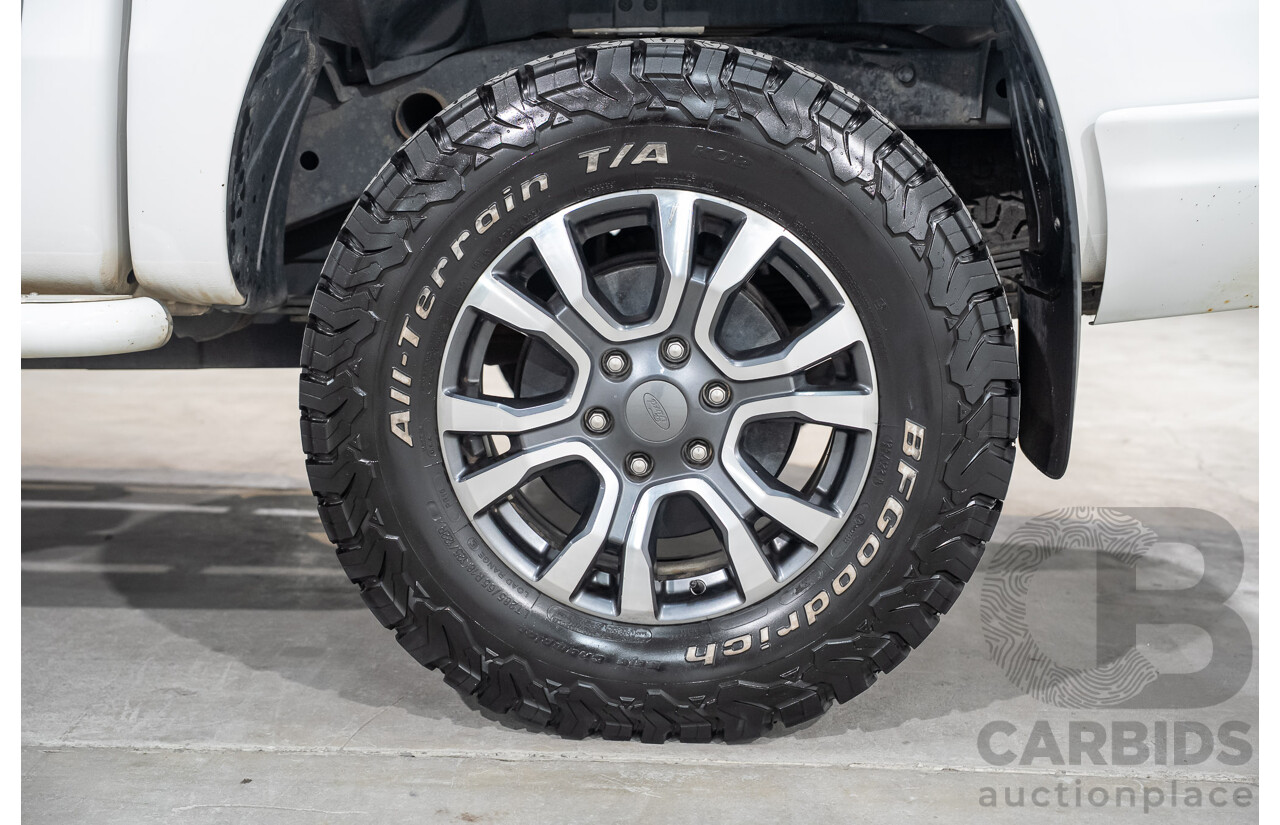 03/2019 Ford Ranger Wildtrak (4x4) PX MKIII MY19 Double Cab P/Up White Turbo Diesel 3.2L