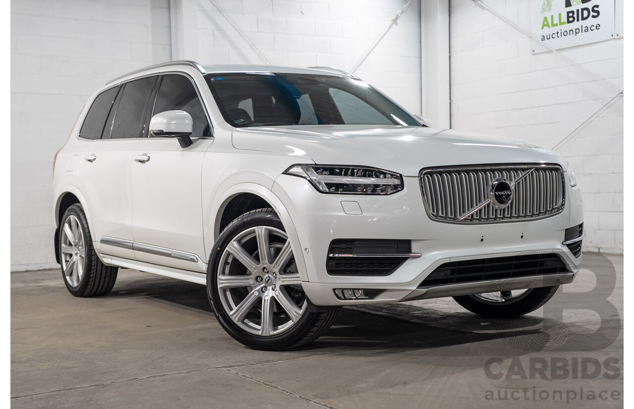 07/2019 Volvo XC90 D5 Inscription AWD 256 MY20 4d Wagon Crystal White Turbo Diesel 2.0L