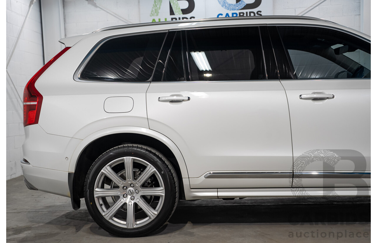 07/2019 Volvo XC90 D5 Inscription AWD 256 MY20 4d Wagon Crystal White Turbo Diesel 2.0L