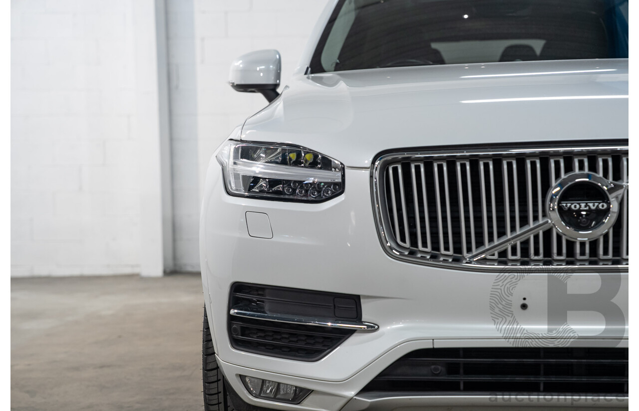 07/2019 Volvo XC90 D5 Inscription AWD 256 MY20 4d Wagon Crystal White Turbo Diesel 2.0L
