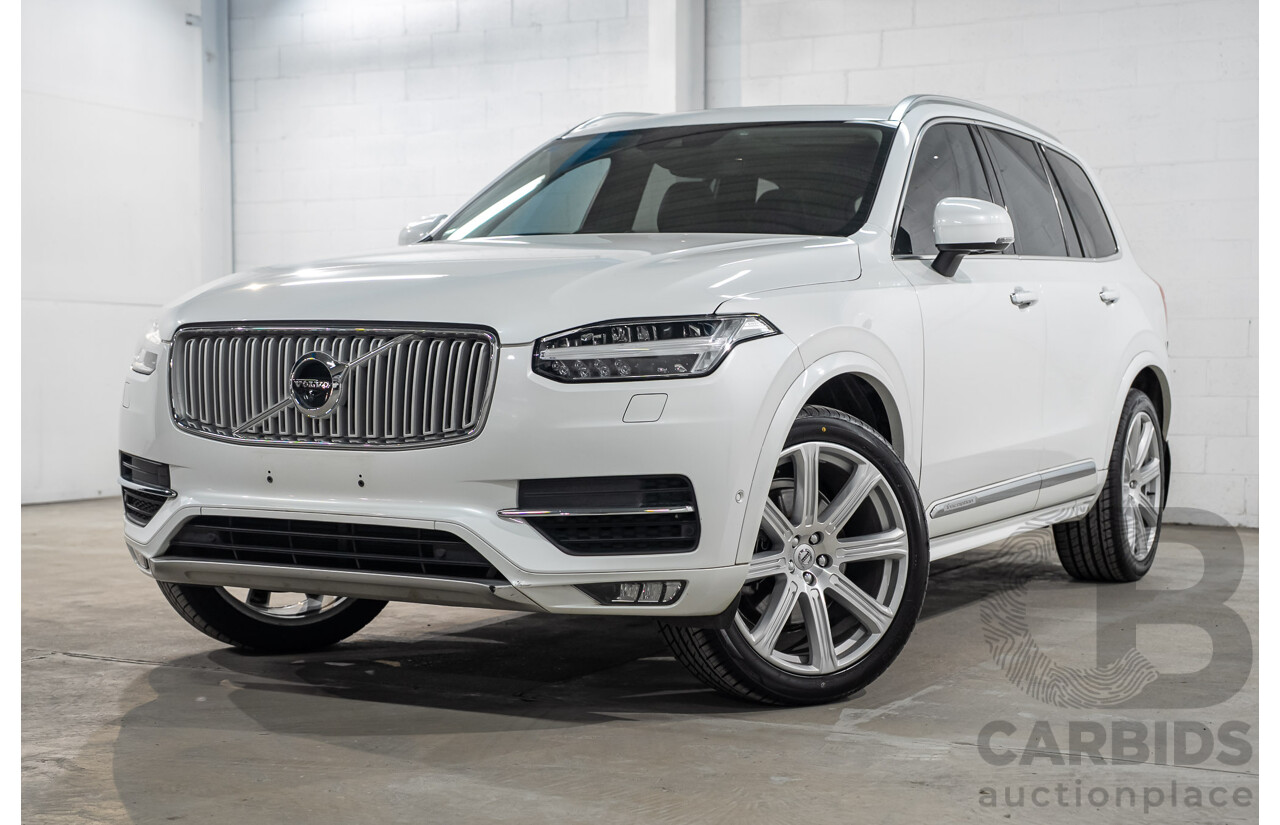 07/2019 Volvo XC90 D5 Inscription AWD 256 MY20 4d Wagon Crystal White Turbo Diesel 2.0L