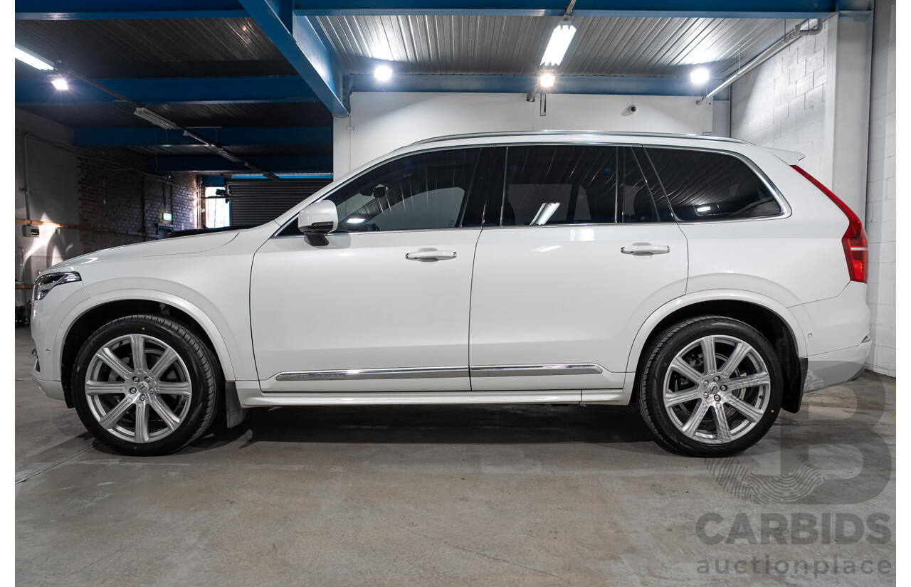 07/2019 Volvo XC90 D5 Inscription AWD 256 MY20 4d Wagon Crystal White Turbo Diesel 2.0L