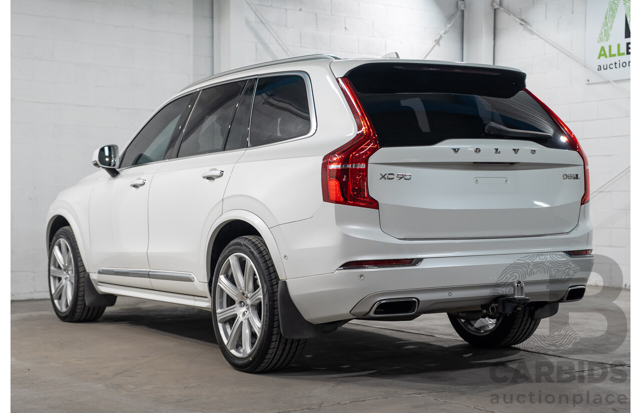07/2019 Volvo XC90 D5 Inscription AWD 256 MY20 4d Wagon Crystal White Turbo Diesel 2.0L
