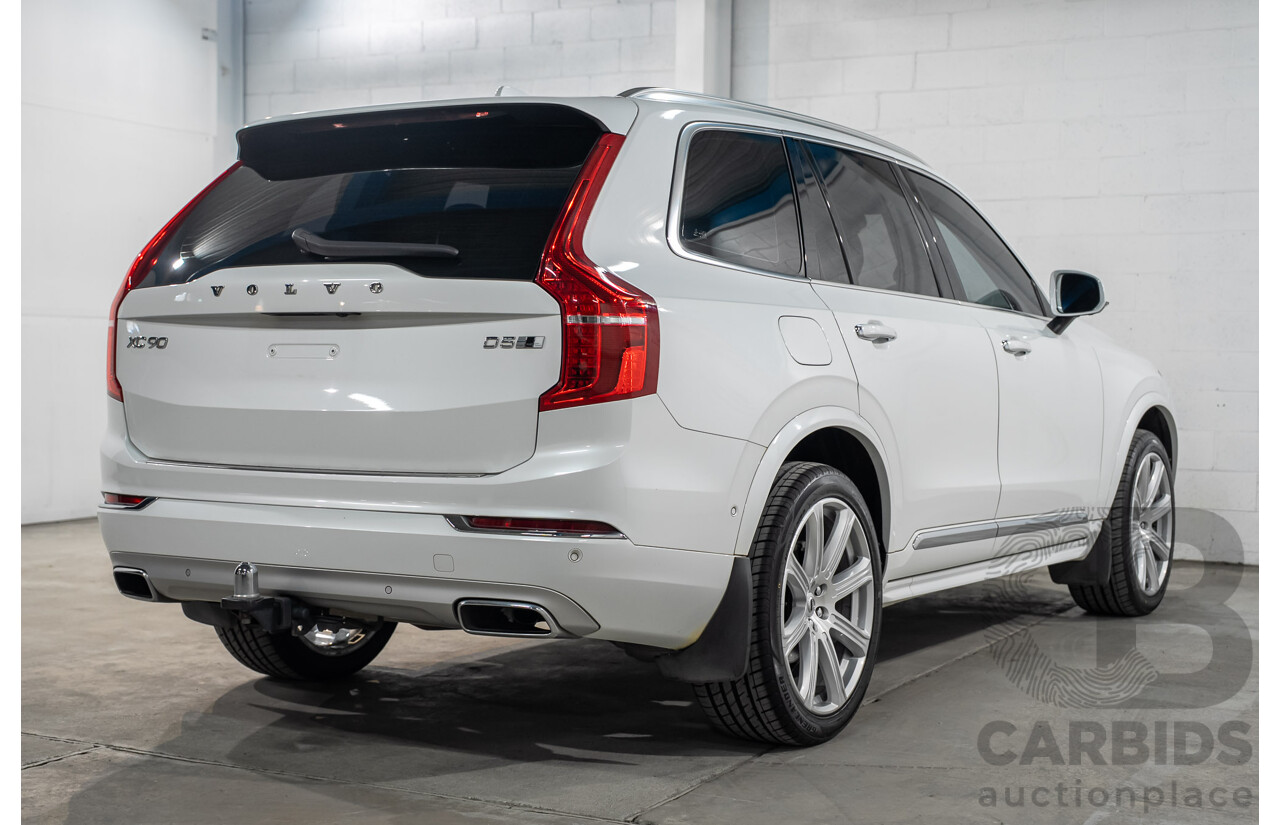 07/2019 Volvo XC90 D5 Inscription AWD 256 MY20 4d Wagon Crystal White Turbo Diesel 2.0L