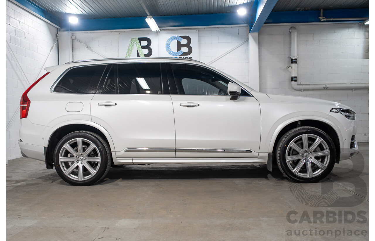 07/2019 Volvo XC90 D5 Inscription AWD 256 MY20 4d Wagon Crystal White Turbo Diesel 2.0L