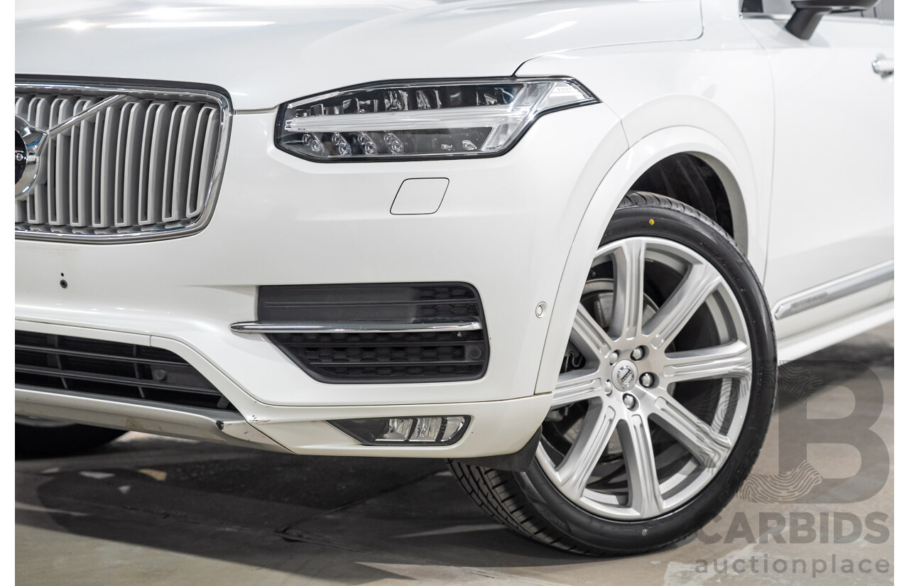 07/2019 Volvo XC90 D5 Inscription AWD 256 MY20 4d Wagon Crystal White Turbo Diesel 2.0L