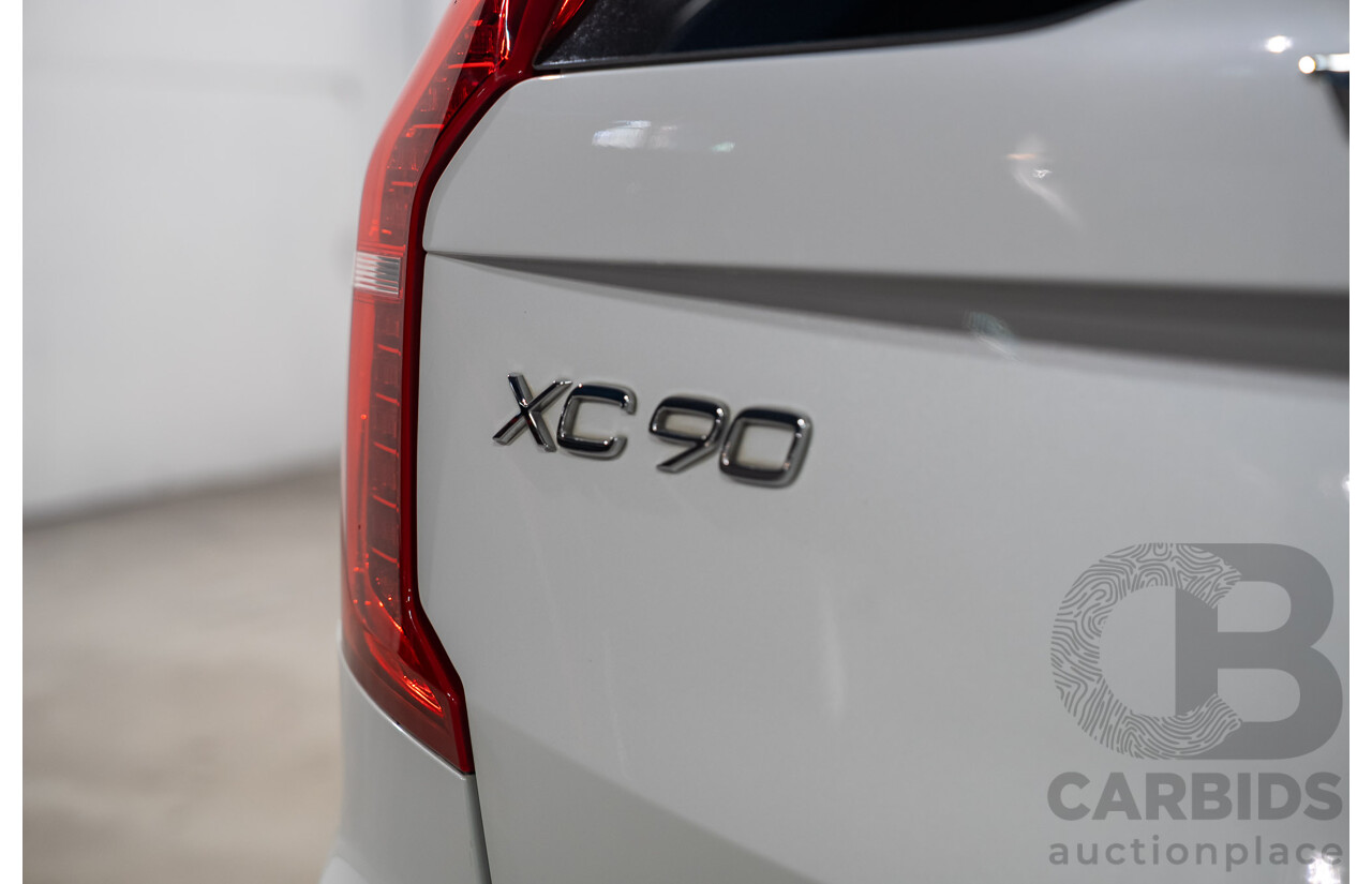 07/2019 Volvo XC90 D5 Inscription AWD 256 MY20 4d Wagon Crystal White Turbo Diesel 2.0L