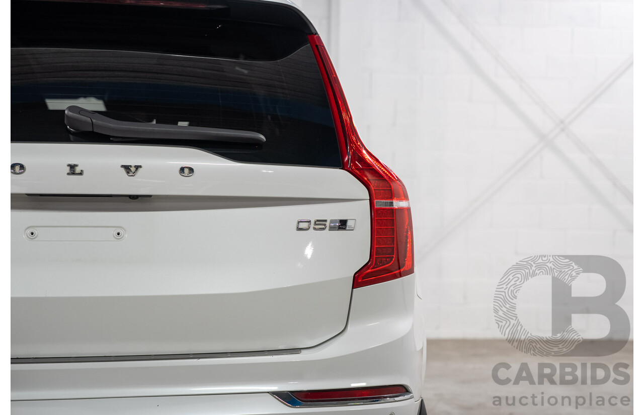 07/2019 Volvo XC90 D5 Inscription AWD 256 MY20 4d Wagon Crystal White Turbo Diesel 2.0L