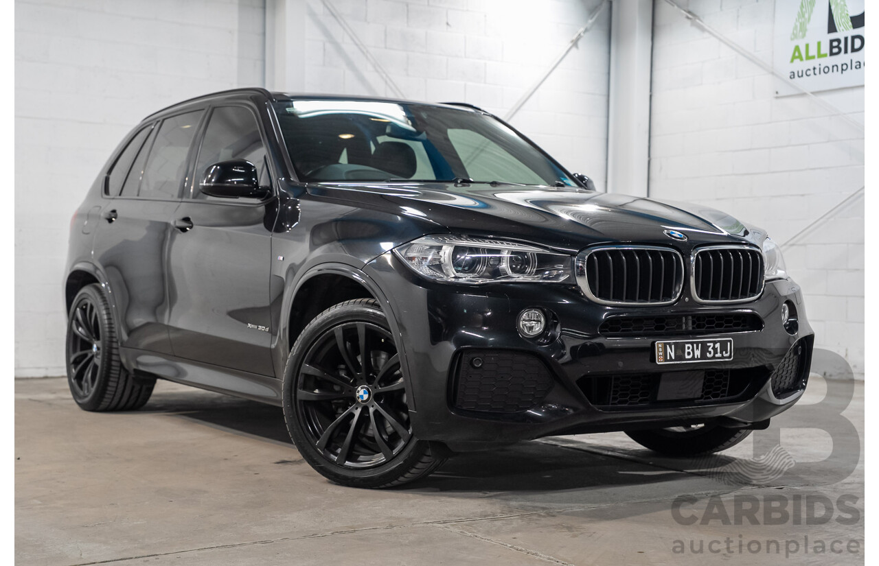 07/2017 BMW X5 xDrive 30d (AWD) F15 MY16 Black Sapphire Metallic Turbo Diesel 3.0L - 7 Seater