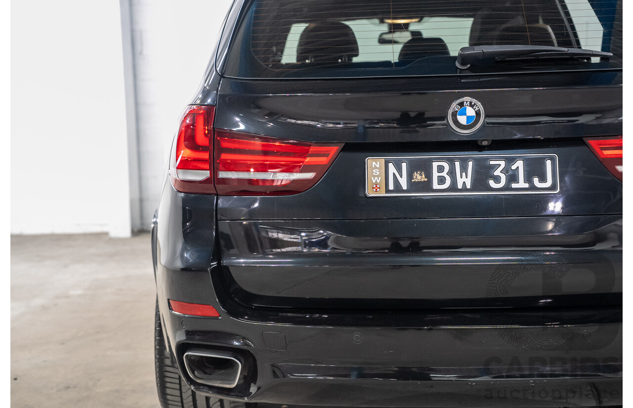 07/2017 BMW X5 xDrive 30d (AWD) F15 MY16 Black Sapphire Metallic Turbo Diesel 3.0L - 7 Seater