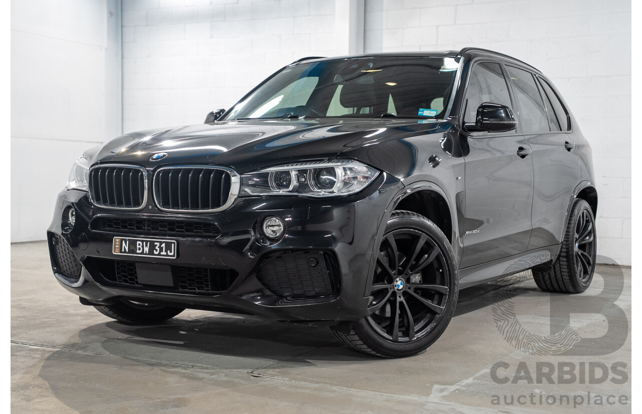 07/2017 BMW X5 xDrive 30d (AWD) F15 MY16 Black Sapphire Metallic Turbo Diesel 3.0L - 7 Seater