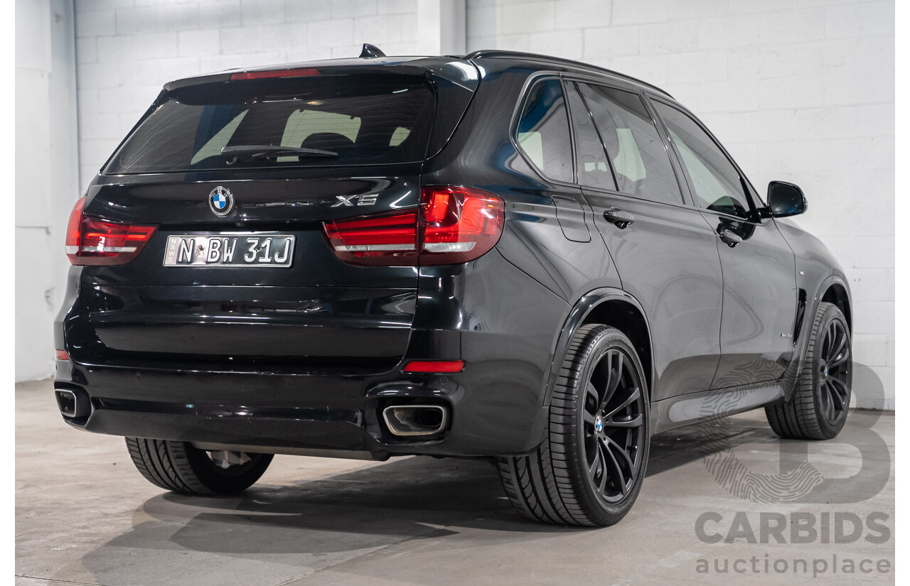 07/2017 BMW X5 xDrive 30d (AWD) F15 MY16 Black Sapphire Metallic Turbo Diesel 3.0L - 7 Seater