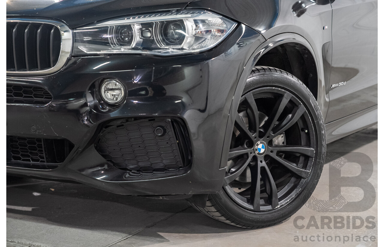 07/2017 BMW X5 xDrive 30d (AWD) F15 MY16 Black Sapphire Metallic Turbo Diesel 3.0L - 7 Seater