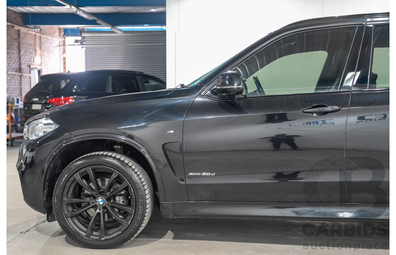 07/2017 BMW X5 xDrive 30d (AWD) F15 MY16 Black Sapphire Metallic Turbo Diesel 3.0L - 7 Seater