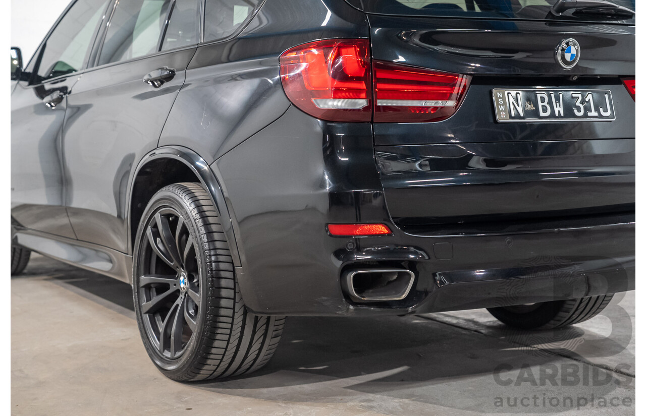 07/2017 BMW X5 xDrive 30d (AWD) F15 MY16 Black Sapphire Metallic Turbo Diesel 3.0L - 7 Seater