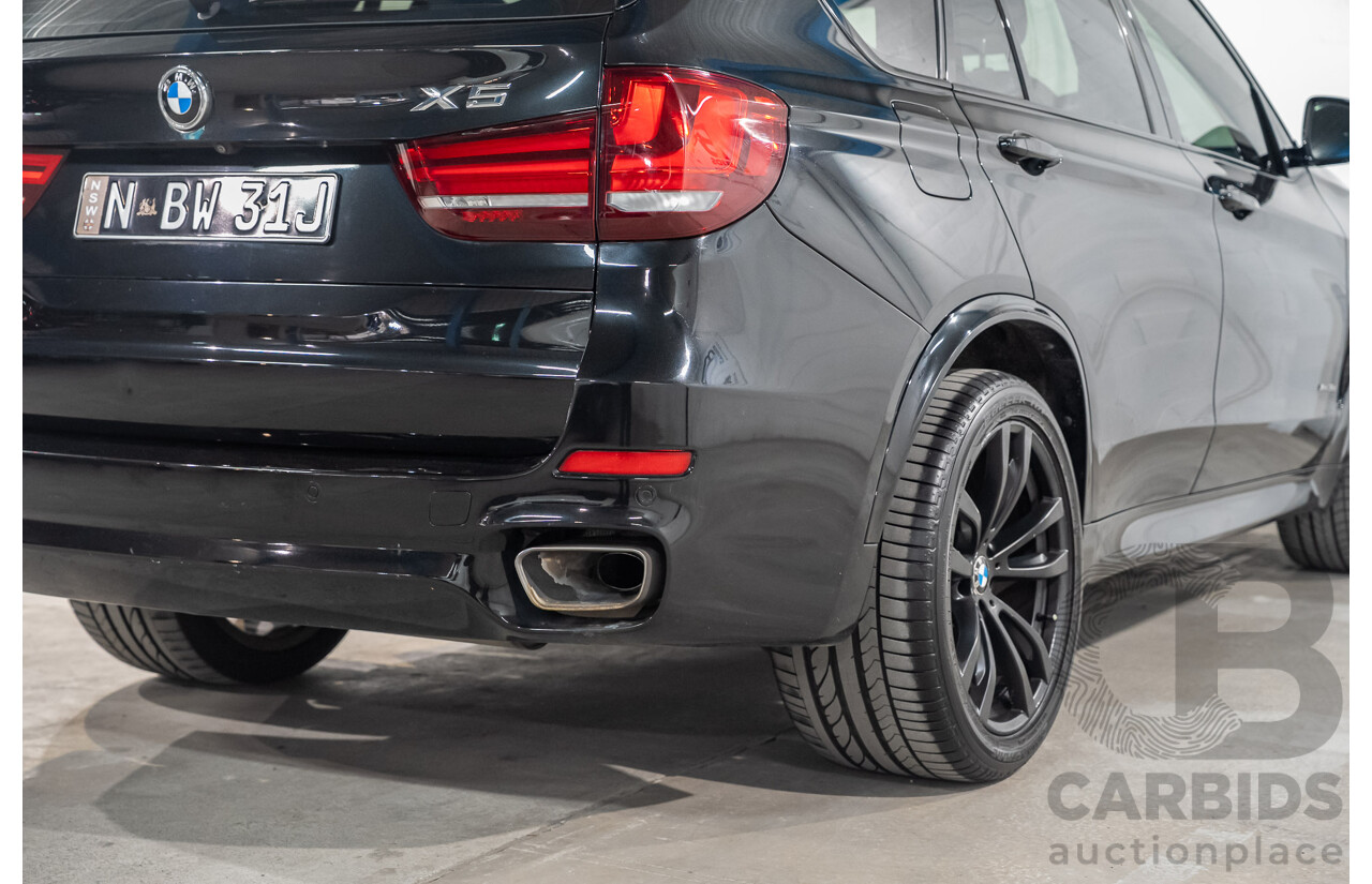 07/2017 BMW X5 xDrive 30d (AWD) F15 MY16 Black Sapphire Metallic Turbo Diesel 3.0L - 7 Seater