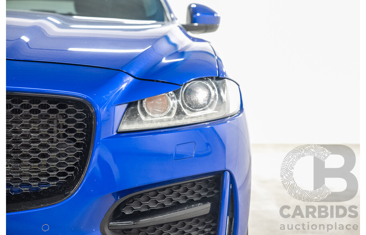 01/2018 Jaguar F-Pace 30d R-Sport (AWD) MY18 4D Wagon Caesium Blue Turbo Diesel 3.0L