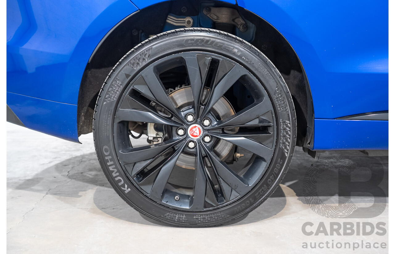 01/2018 Jaguar F-Pace 30d R-Sport (AWD) MY18 4D Wagon Caesium Blue Turbo Diesel 3.0L