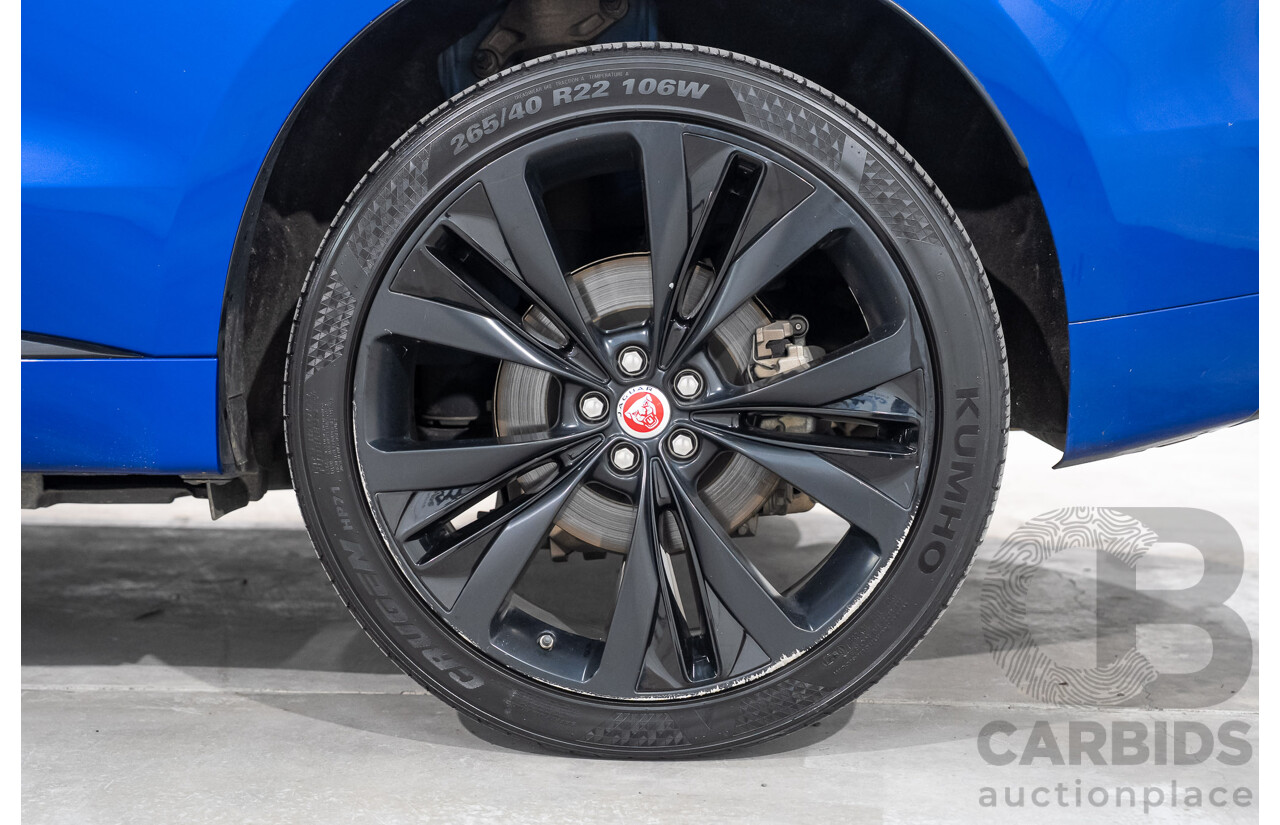 01/2018 Jaguar F-Pace 30d R-Sport (AWD) MY18 4D Wagon Caesium Blue Turbo Diesel 3.0L