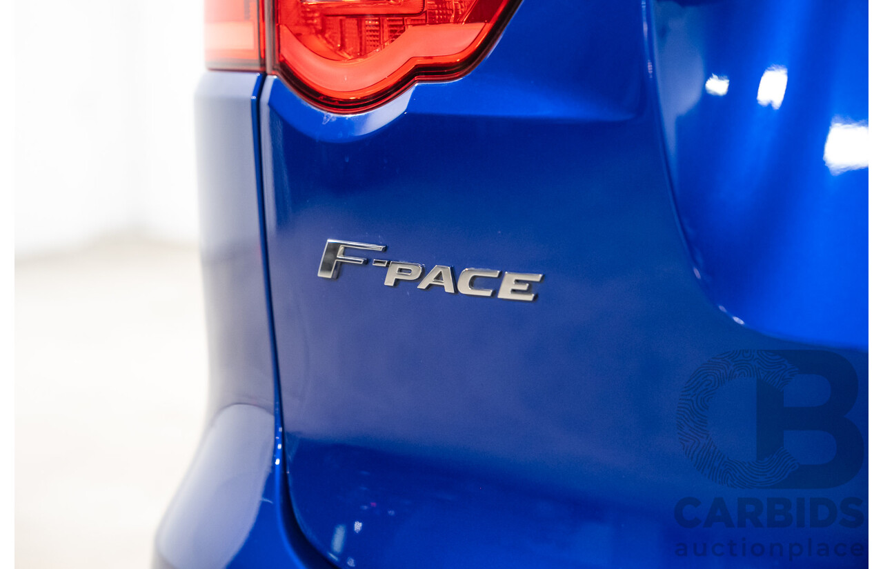 01/2018 Jaguar F-Pace 30d R-Sport (AWD) MY18 4D Wagon Caesium Blue Turbo Diesel 3.0L