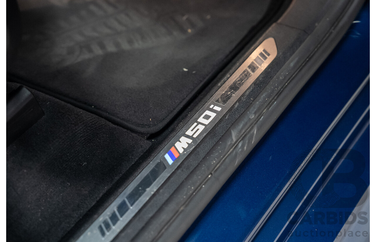 8/2020 BMW X5 M50i (AWD) G05 4d Wagon Phytonic Blue Metallic Twin Turbo V8 4.4L