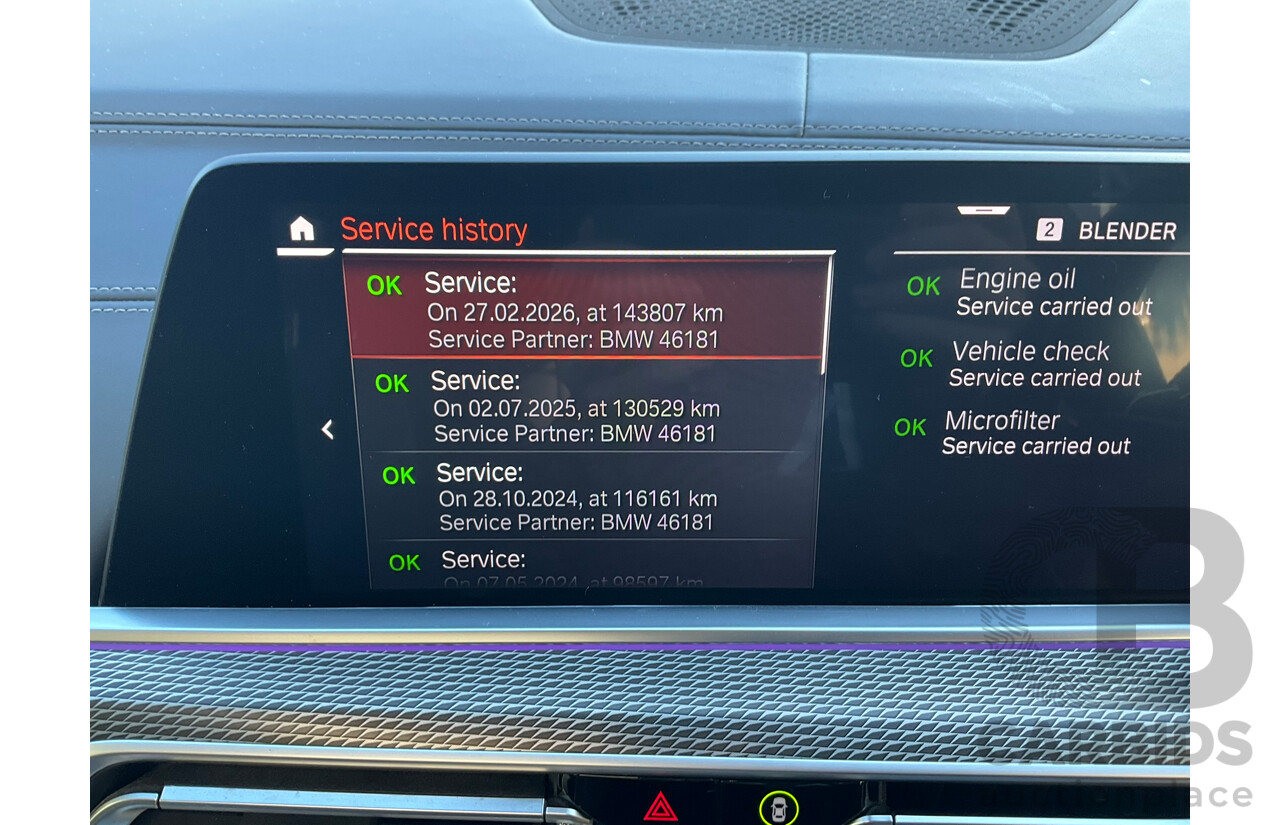 8/2020 BMW X5 M50i (AWD) G05 4d Wagon Phytonic Blue Metallic Twin Turbo V8 4.4L