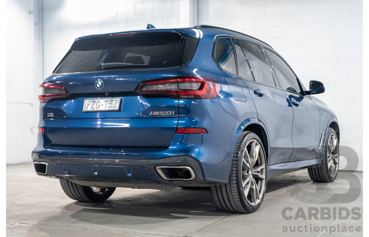 8/2020 BMW X5 M50i (AWD) G05 4d Wagon Phytonic Blue Metallic Twin Turbo V8 4.4L