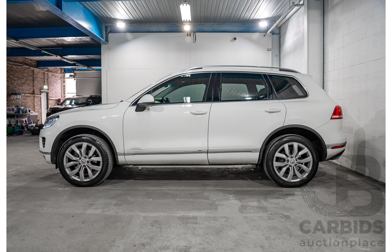 05/2015 Volkswagen Touareg V6 TDI (AWD) 7P MY15 4D Wagon White Turbo Diesel V6 3.0L