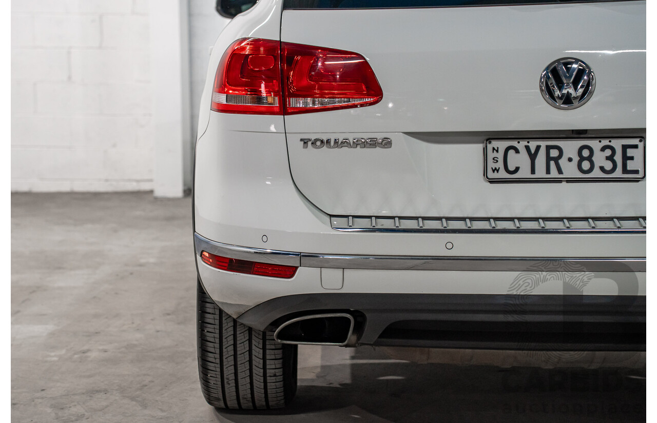 05/2015 Volkswagen Touareg V6 TDI (AWD) 7P MY15 4D Wagon White Turbo Diesel V6 3.0L