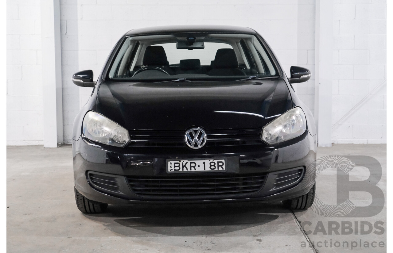 07/2009 Volkswagen Golf 90 TSI Trendline 1K 6TH GEN 5D Hatchback Black Turbo 1.4L