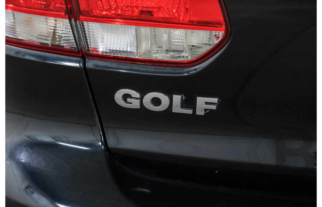 07/2009 Volkswagen Golf 90 TSI Trendline 1K 6TH GEN 5D Hatchback Black Turbo 1.4L