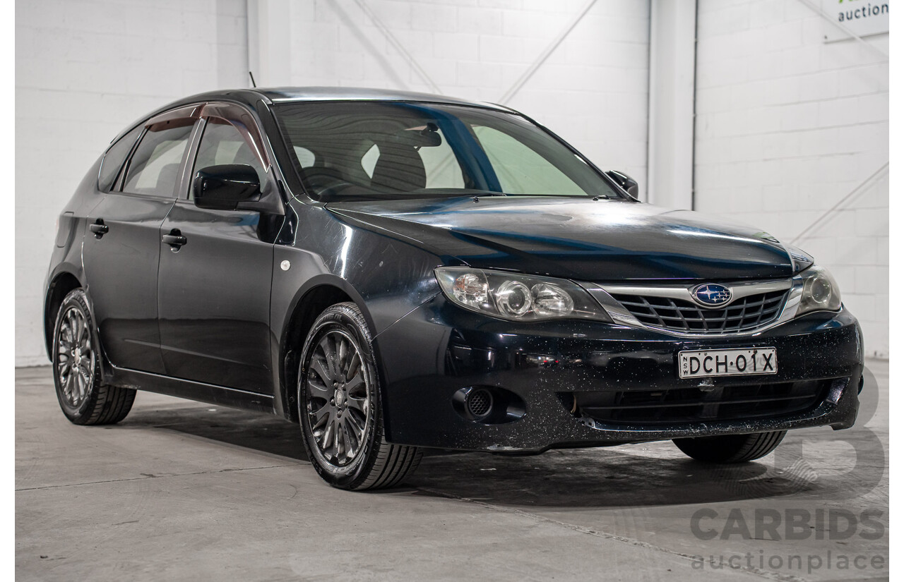 01/2009 Subaru Impreza R (AWD) MY09 5D Hatchback Black 2.0L