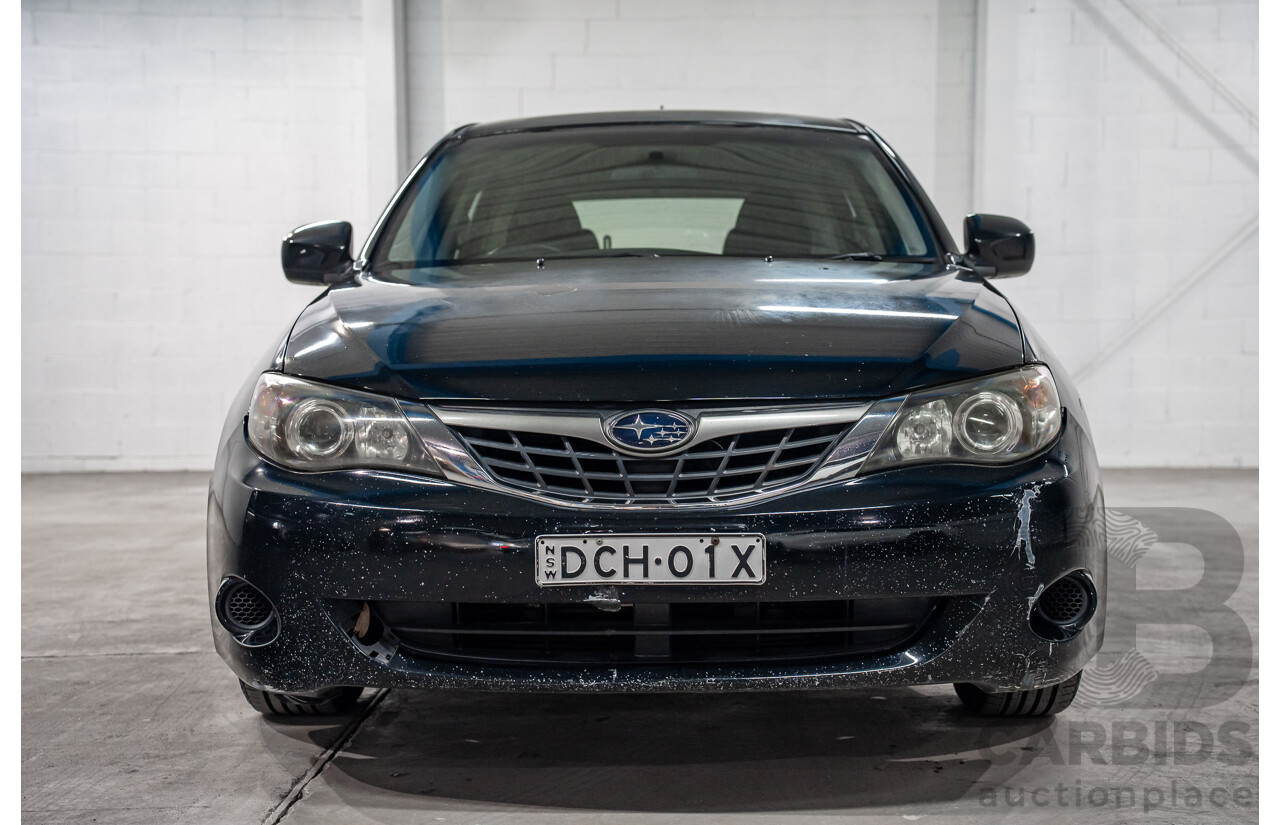 01/2009 Subaru Impreza R (AWD) MY09 5D Hatchback Black 2.0L