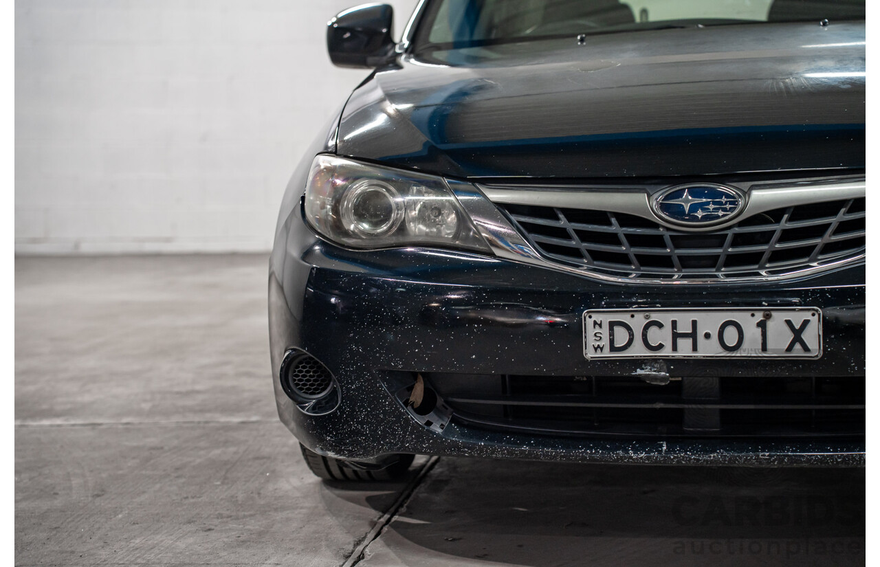 01/2009 Subaru Impreza R (AWD) MY09 5D Hatchback Black 2.0L